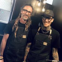 Couple of happy chaps sharing vegan treats with the world 🌎🌱💚🤗  at Unknown in Bagara
