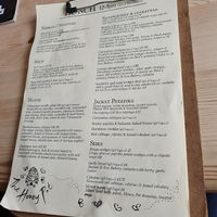 Lunch menu at The Honey Pot in Penzance