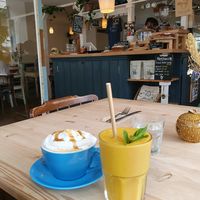 Smoothie + counter at The Honey Pot in Penzance