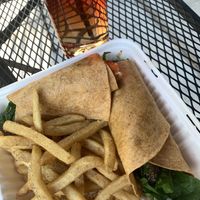 Hummus Wrap at Moab Brewery in Moab