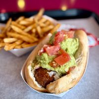 Veggie Beyond Dog  at Pink's Hot Dogs in Universal City