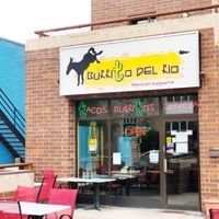 Front of restaurant  at Burrito del Rio in Winnipeg
