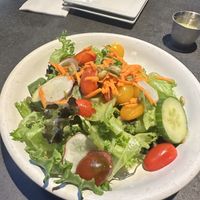 Fresh side salad with lemon basil vinaigrette   at Big Slide Brewery in Lake Placid