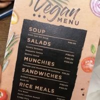 The current vegan menu.. at Monkey Grounds Coffee in Iloilo City