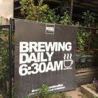 Easy to miss the name of the place! at Monkey Grounds Coffee in Iloilo City