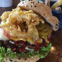 Gorilla Burger!! 😁 at Monkey Grounds Coffee in Iloilo City