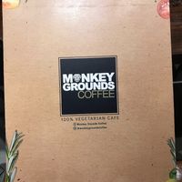Menu/logo at Monkey Grounds Coffee in Iloilo City