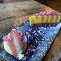 Cheesecake made with cashew cream. It was really good.   at Koocha Mezze Bar in Bristol