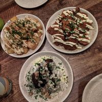 3 mezze for £18. We went for the spinach balls, oyster wings and potatoes (can't remember the names of the actual dishes!) at Koocha Mezze Bar in Bristol