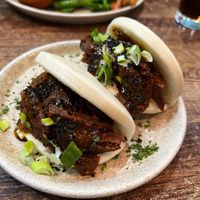 Doner bao buns  at Koocha Mezze Bar in Bristol