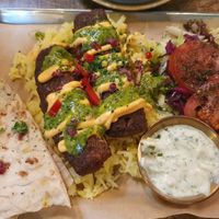 Vegan koobideh at Koocha Mezze Bar in Bristol