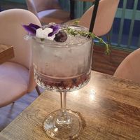 Blueberry mocktail at Koocha Mezze Bar in Bristol