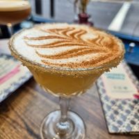 Apple crumble cocktail at Koocha Mezze Bar in Bristol