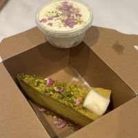 April ‘26 | pistachio cheesecake  at Koocha Mezze Bar in Bristol