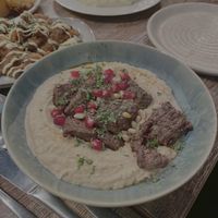 Loaded hummus at Koocha Mezze Bar in Bristol