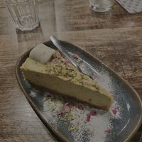 Pistachio and marshmallow cheesecake - my fave! at Koocha Mezze Bar in Bristol