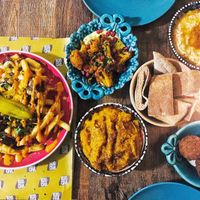 Selection of the mezze at Koocha Mezze Bar in Bristol