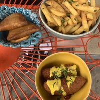 Delicious fries at Koocha Mezze Bar in Bristol