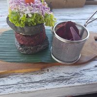 OM Burger with Black Rice Bun at OM Burger in Pecatu