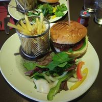 Falafel burger at The Magic Roundabout in Bowness-on-windermere
