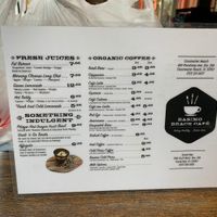 Menu side 1 at Basimo Beach Cafe - Mandalay Ave in Clearwater Beach