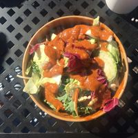 vegan thai peanut buddha bowl  at Yaks in Mount Shasta