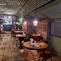 Interior at the back, not accessible , stairs at Otomat in Leuven