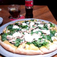 Las Vega (with mushrooms, spinach and soy espuma) at Otomat in Leuven