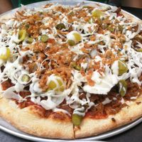 Dirty vegan is a MUST order with chorizo and creamy garlic sauce at Otomat in Leuven