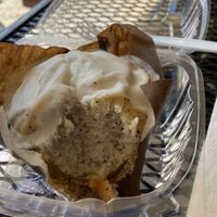 Lemon poppyseed muffinns  at Honey Bee Bakery in Medina