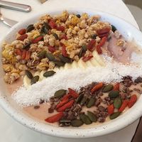 Really good vegan breakfast dish at Happy Blender in Athens