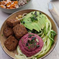 Nourishing Buddha bowl at Happy Blender in Athens