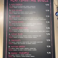 Menu 2 - Acia Bowls #Veganuary at Happy Blender in Athens