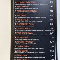 Menu 3 - Smoothies #Veganuary at Happy Blender in Athens