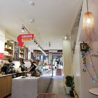 Inside at Happy Blender in Athens