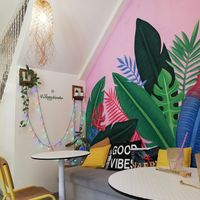 Inside at Happy Blender in Athens