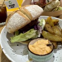 Beyond Meat Burgerr  at Happy Blender in Athens