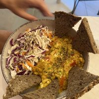 Scrambled tofuu  at Happy Blender in Athens