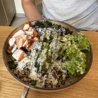 lentil bowl  at Happy Blender in Athens