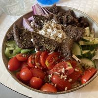 Greek salad bowl  at Happy Blender in Athens
