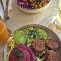 Nourishing Budda Bowl and Mexican Buddha Bowl at Happy Blender in Athens