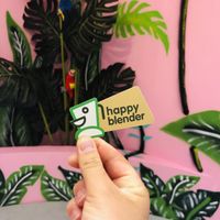 Their business card at Happy Blender in Athens