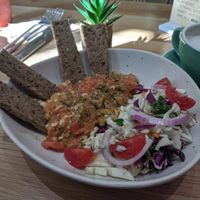 Kayiana Style "eggs". Healthy, filling 👌👌👌 at Happy Blender in Athens