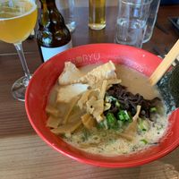 Vegan ramen with tofu at Shoryu Ramen in Manchester