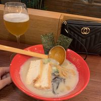 Vegan ramen soup with tofu at Shoryu Ramen in Manchester