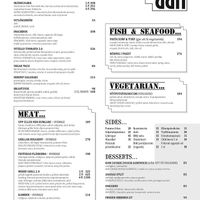 Menu at Upp eller Ner in Ystad