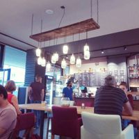 Main dining area at Mischbar in Nuremberg