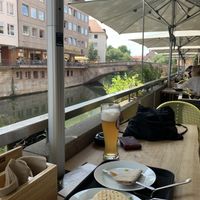 Really nice view outside.  at Mischbar in Nuremberg