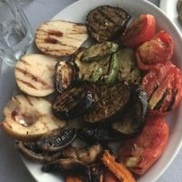 Roasted veg and roasted pear  at Panorama - Maybe closed in Kos