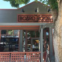 Outside of the cafe at The Board Room Cafe in Grand Forks